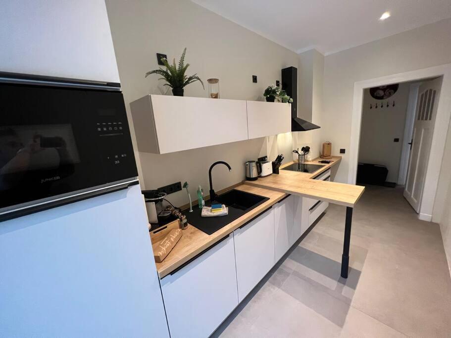 Soul-Apartment Terrasse Privat-Parkplatz Boxspringbett 55Zoll Tv Wlan Leipzig Exterior foto