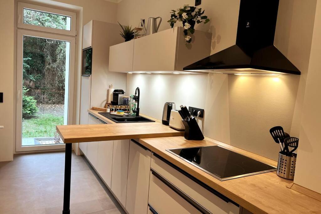 Soul-Apartment Terrasse Privat-Parkplatz Boxspringbett 55Zoll Tv Wlan Leipzig Exterior foto